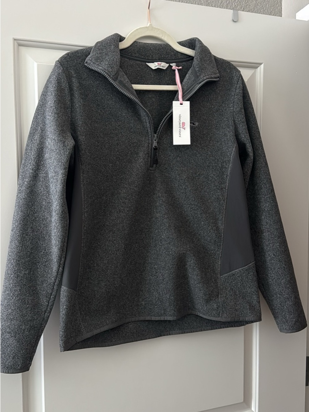 Vineyard Vines Dark Gray Heather Quarter-Zip Pullover